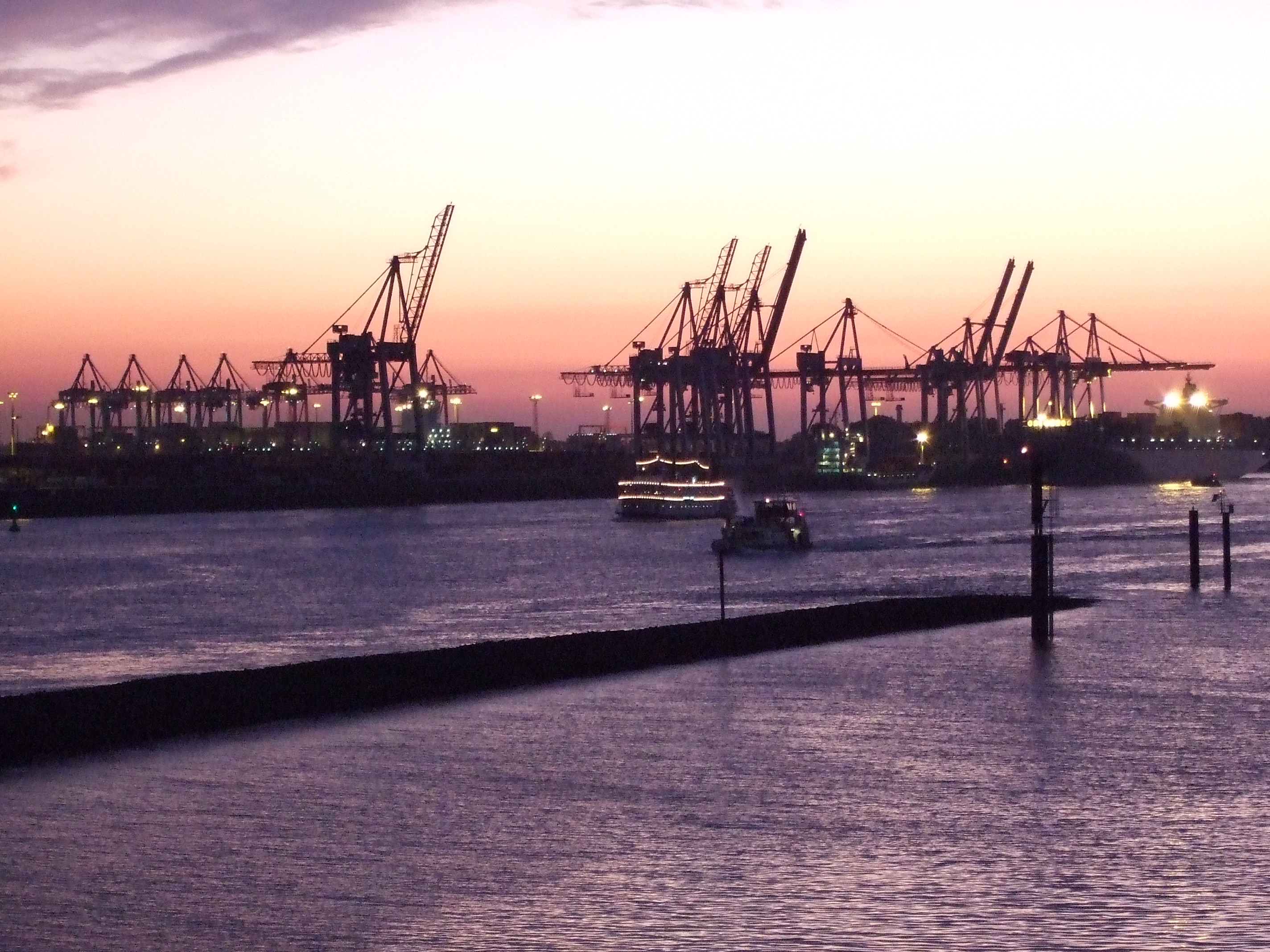 Freihafen Hamburg Nachts