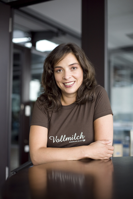 Birgit Hass in Vollmilch-Shirt