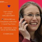 Dr. Veronika von Heise-Rotenburg im Corporate Influencer Club der Sopra Financial Technology mit Birgit Hass