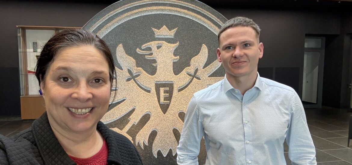 Birgit Hass und Felix Fuhrig Eintracht Frankfurt