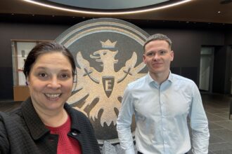 Birgit Hass und Felix Fuhrig Eintracht Frankfurt