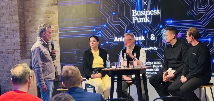 Visual AnlagePunk Business Punk Release Party bei Bitvavo The Finfluencer Circle Flash Talk