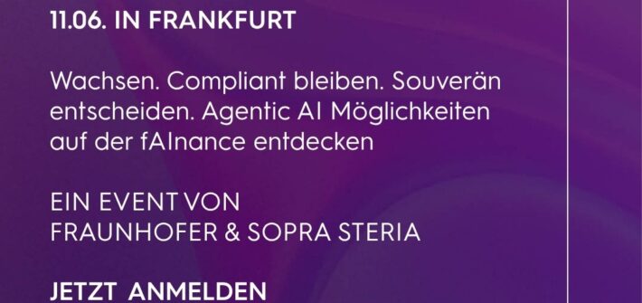 fAInance Event von Sopra Steria und Fraunhofer IAIS